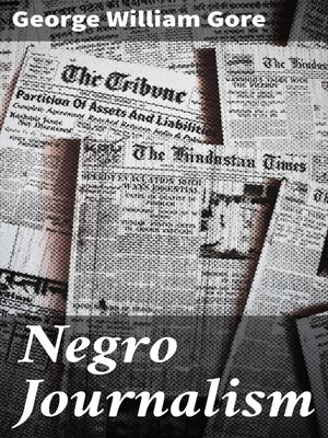 cover image of Negro Journalism